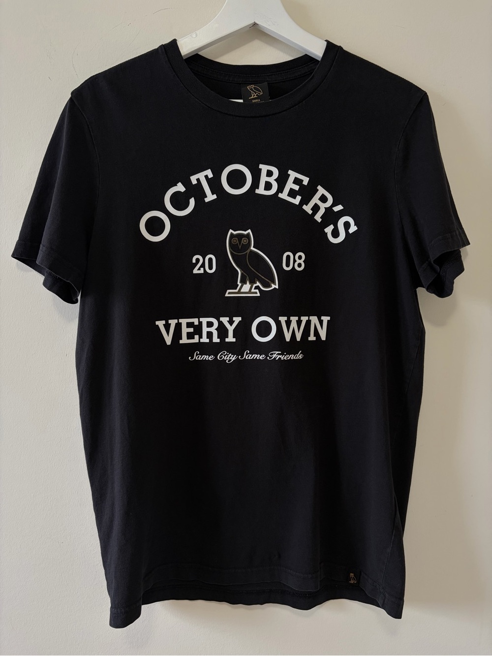 October's Very Own OVO Collegiate Tee Black T-shirt